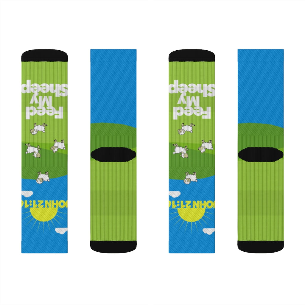 Feed My Sheep Socks